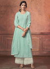 Sea Green Colour NOOR Maisha Festive Wear Heavy Pure Georgette Redymade Salwar Kameez Collection 3164